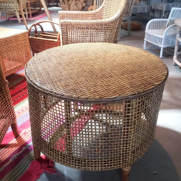 mesa de ratán natural jaipur