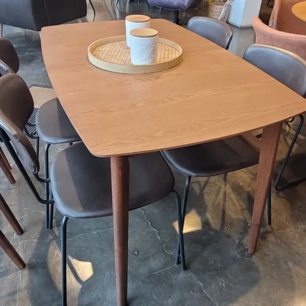 mesa extensible de madera maddie