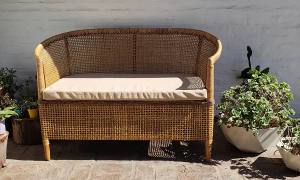 sillón de ratán natural jaipur