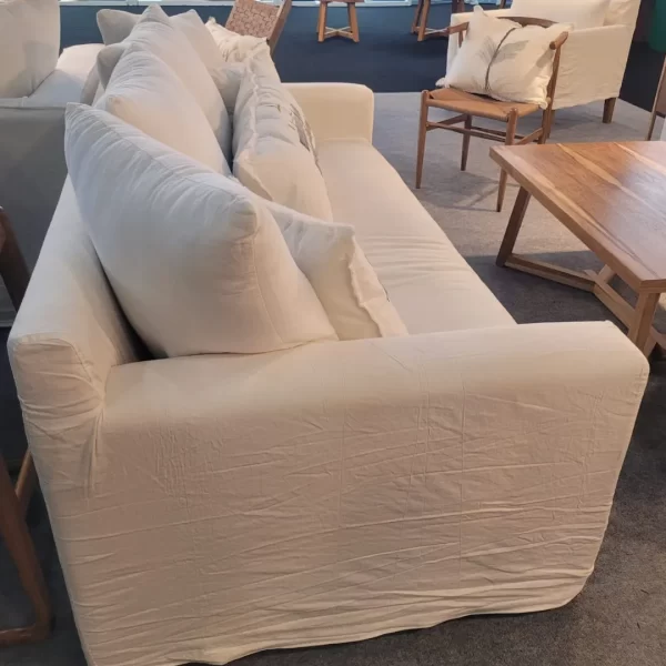 sofa matteo tapizado en lienzo
