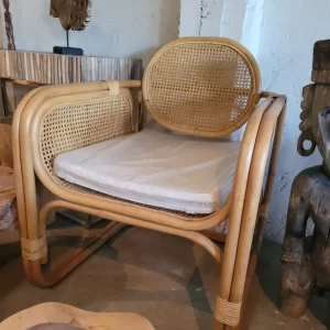 sillon de ratan natural kotah