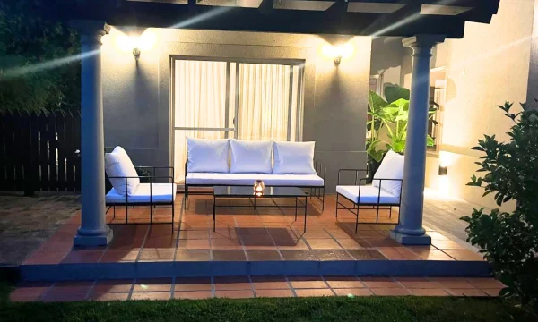 conjunto de sillones de hierro