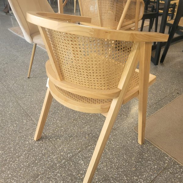 sillón de teca y esterilla Serian