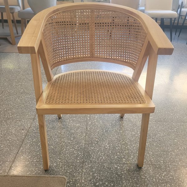 sillón de teca y esterilla Serian