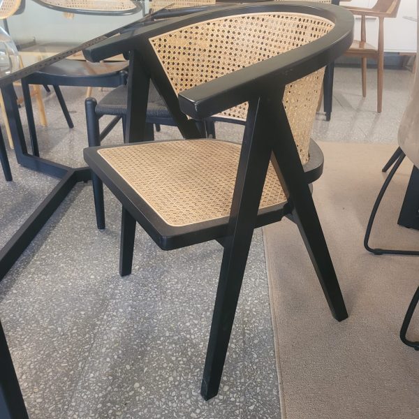 sillón de teca y esterilla Serian