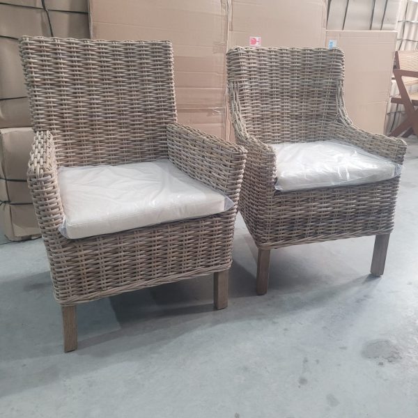 silla de ratán natural