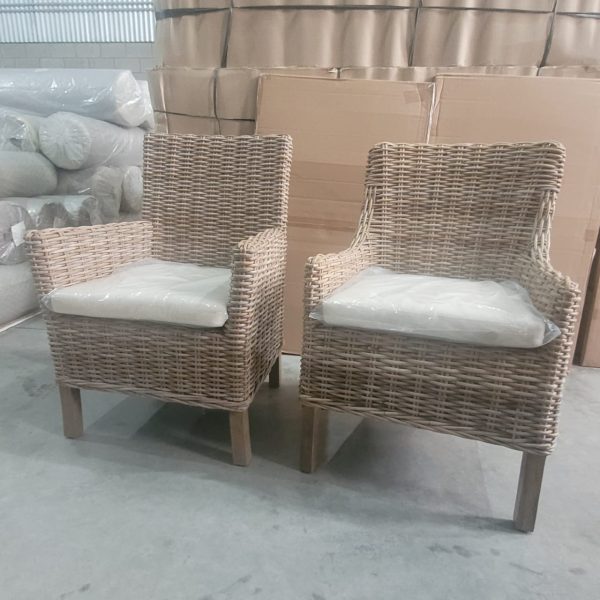silla de ratán natural