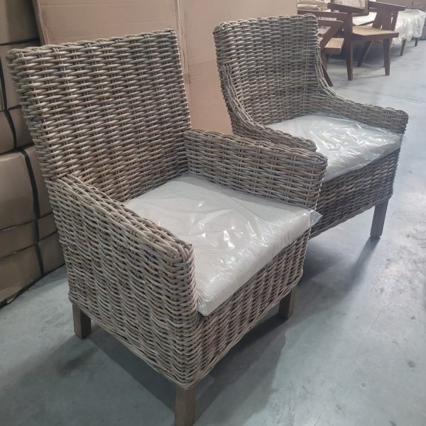 silla de ratán natural
