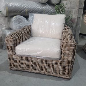 conjunto de sofá y sillones de ratán natural Prabang