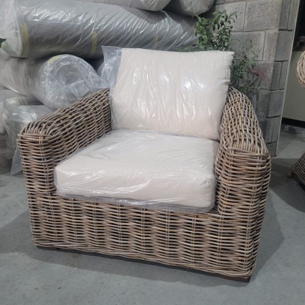conjunto de sofá y sillones de ratán natural Prabang