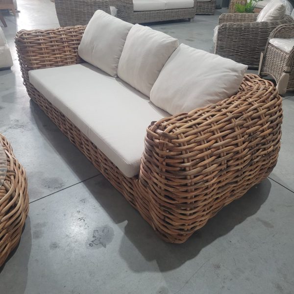 conjunto de sofá y sillones de ratán natural Baoshan