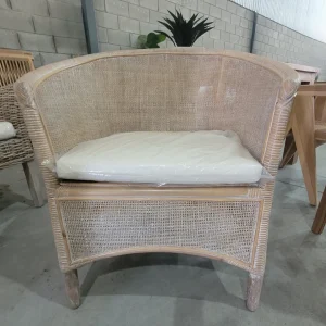 sillón de ratán natural Vitta