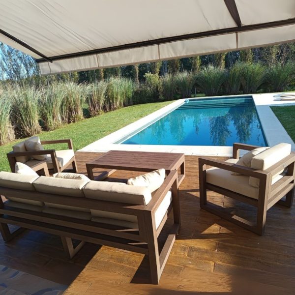 conjunto de sillones de exterior de PVC