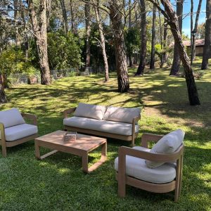 conjunto de aluminio simil madera Palamos