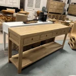 Consola de madera recuperada Elara