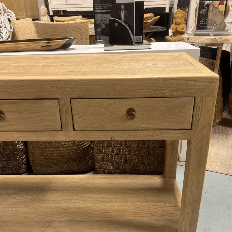 Consola de madera recuperada Elara