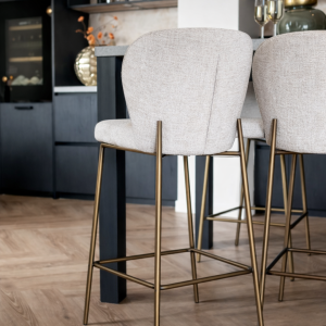 banqueta de chenille base capuuchino
